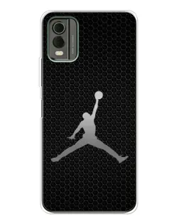 Чохол для Nokia C32 з картинкою «Jordan Dark Carbon»