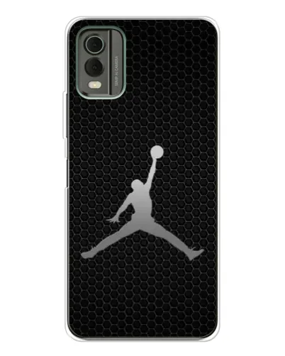 Чохол для Nokia C32 з картинкою «Jordan Dark Carbon»