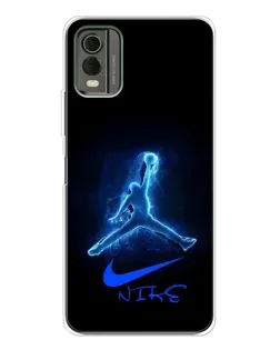 Чохол для Nokia C32 з картинкою «Jordan Neon Blue»