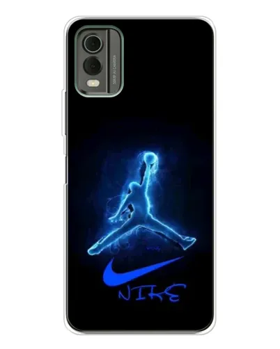 Чохол для Nokia C32 з картинкою «Jordan Neon Blue»