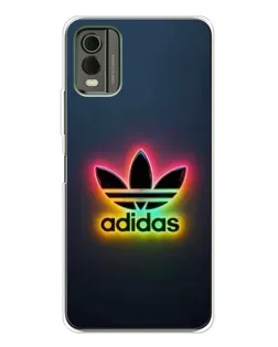 Чохол для Nokia C32 з картинкою «Неоновий Adidas»