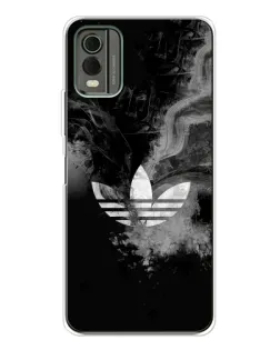 Чохол для Nokia C32 з картинкою «Абстрактний дим Adidas»