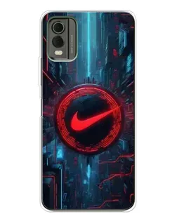 Чохол для Nokia C32 з картинкою «Техногенний стиль Nike»