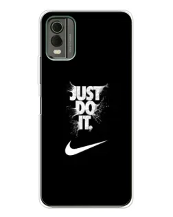Чохол для Nokia C32 з картинкою «Текстовий принт Nike»