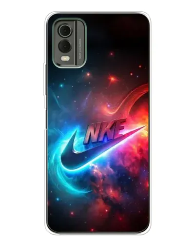 Чохол для Nokia C32 з картинкою «Вогняний логотип Nike» Чохол для Nokia C32 з картинкою «Вогняний логотип Nike»