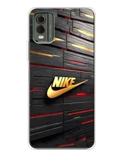 Чохол для Nokia C32 з картинкою «Золотий Nike на металі»