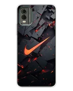Чохол для Nokia C32 з картинкою «Nike — ефект розломів»
