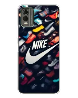 Чохол для Nokia C32 з картинкою «Колекція кросівок Nike»