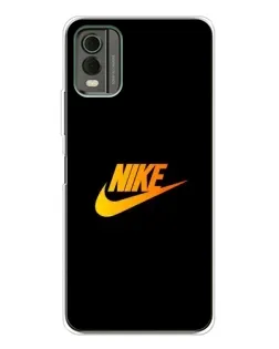 Чохол для Nokia C32 з картинкою «Золотий логотип Nike»