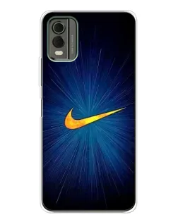 Чехол для Nokia C32 с картинкой «Синий пульс Nike» Чехол для Nokia C32 с картинкой «Синий пульс Nike»