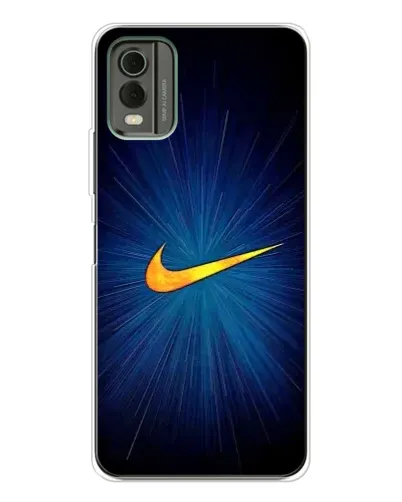 Чехол для Nokia C32 с картинкой «Синий пульс Nike» Чехол для Nokia C32 с картинкой «Синий пульс Nike»