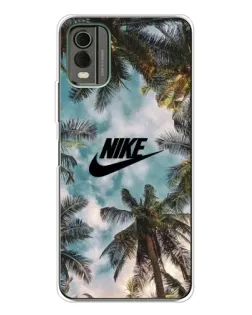 Чехол для Nokia C32 с картинкой «Тропический принт Nike» Чехол для Nokia C32 с картинкой «Тропический принт Nike»