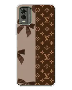 Чехол для Nokia C32 с картинкой «Louis Vuitton — банты»