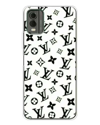 Чехол для Nokia C32 с картинкой «Монохромный хаос LV» Чехол для Nokia C32 с картинкой «Монохромный хаос LV»