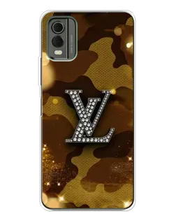 Чехол для Nokia C32 с картинкой «Камуфляжный Louis Vuitton»