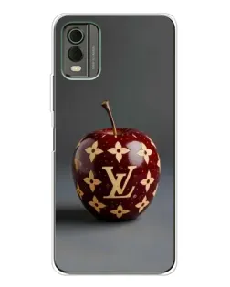 Чехол для Nokia C32 с картинкой «Красное яблоко LV»