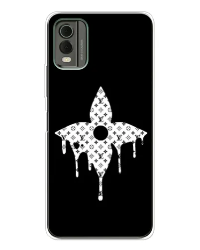 Чехол для Nokia C32 с картинкой «Цветочная монограмма» Чехол для Nokia C32 с картинкой «Цветочная монограмма»