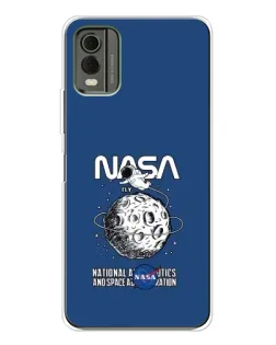 Чохол для Nokia C32 з картинкою «NASA — місячна місія»