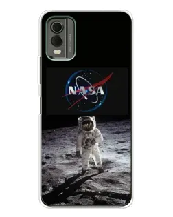 Чохол для Nokia C32 з картинкою «Астронавт на Місяці»