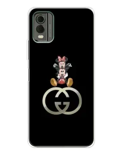 Чохол для Nokia C32 з картинкою «Мінні Маус на лого»