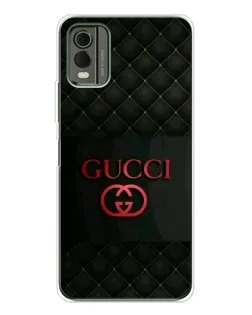 Чохол для Nokia C32 з картинкою «Gucci — стьобаний чорний»