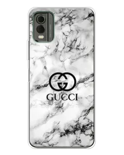 Чохол для Nokia C32 з картинкою «Gucci — мармуровий шик»