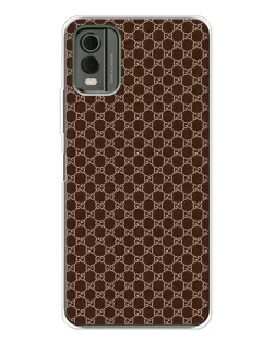 Чехол для Nokia C32 с картинкой «Gucci — шоколадная сетка»