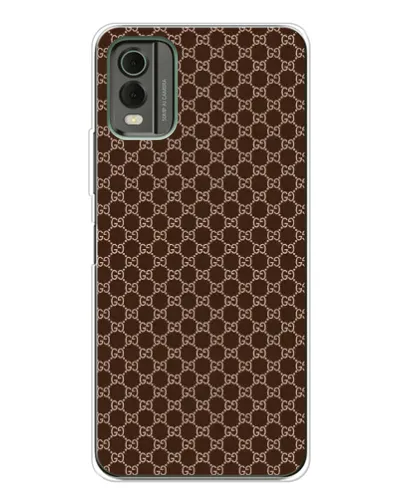 Чехол для Nokia C32 с картинкой «Gucci — шоколадная сетка» Чехол для Nokia C32 с картинкой «Gucci — шоколадная сетка»