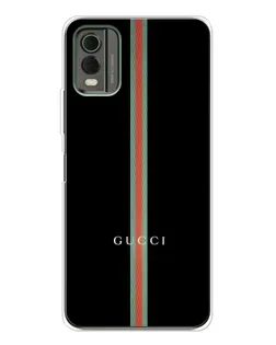 Чехол для Nokia C32 с картинкой «Gucci — строгая линия»