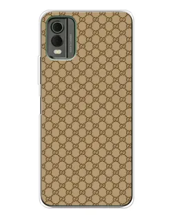 Чехол для Nokia C32 с картинкой «Gucci — классический беж»
