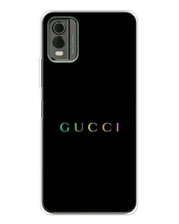 Чехол для Nokia C32 с картинкой «Gucci — неоновый минимализм»