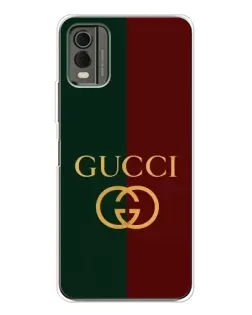 Чехол для Nokia C32 с картинкой «Gucci — темно-зеленый градиент»