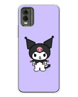 Чехол для Nokia C32 с картинкой «Kuromi — нежный фиолетовый»