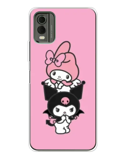 Чехол для Nokia C32 с картинкой «My Melody и Kuromi»