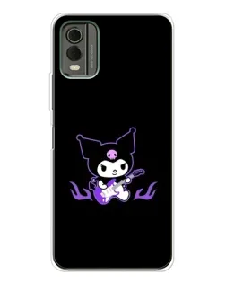 Чехол для Nokia C32 с картинкой «Электрическая Kuromi»
