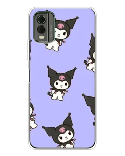 Чехол для Nokia C32 с картинкой «Паттерн с Kuromi»