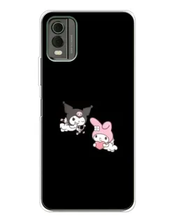 Чехол для Nokia C32 с картинкой «My Melody и Kuromi»
