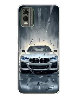 Чохол для Nokia C32 з картинкою «BMW у світлі фар»