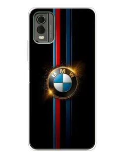 Чохол для Nokia C32 з картинкою «BMW M-Power неон»