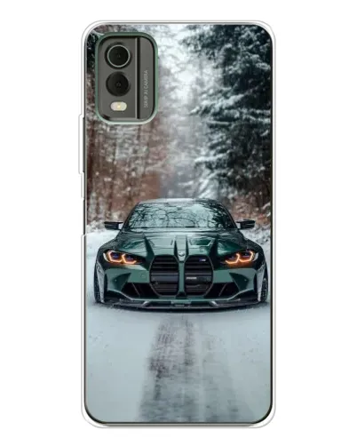 Чохол для Nokia C32 з картинкою «BMW у зимовому лісі» Чохол для Nokia C32 з картинкою «BMW у зимовому лісі»