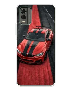 Чохол для Nokia C32 з картинкою «BMW на червоній доріжці»