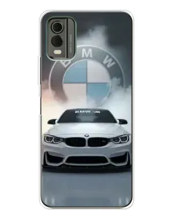 Чехол для Nokia C32 с картинкой «BMW в белом дыму» Чехол для Nokia C32 с картинкой «BMW в белом дыму»