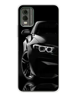 Чехол для Nokia C32 с картинкой «Черная BMW — профиль» Чехол для Nokia C32 с картинкой «Черная BMW — профиль»
