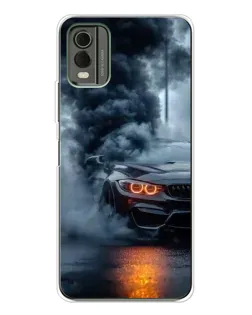 Чехол для Nokia C32 с картинкой «BMW M-Power — абстракция» Чехол для Nokia C32 с картинкой «BMW M-Power — абстракция»
