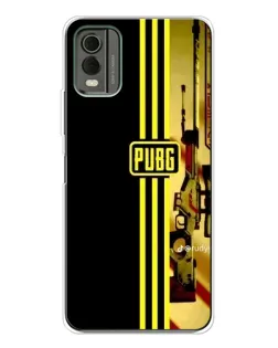 Чохол для Nokia C32 з картинкою «PUBG — камуфляжний шолом»