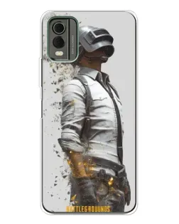 Чохол для Nokia C32 з картинкою «PUBG — боєць у пилу»
