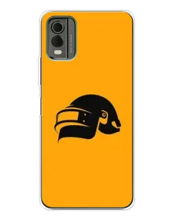 Чохол для Nokia C32 з картинкою «PUBG — золотий шолом»
