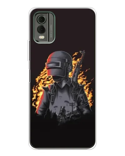 Чохол для Nokia C32 з картинкою «PUBG — вогняний силует» Чохол для Nokia C32 з картинкою «PUBG — вогняний силует»