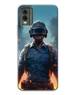 Чохол для Nokia C32 з картинкою «PUBG — реалістичний герой»