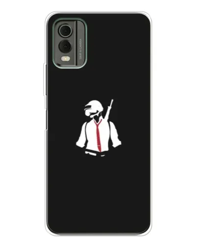 Чохол для Nokia C32 з картинкою «PUBG — силует воїна» Чохол для Nokia C32 з картинкою «PUBG — силует воїна»